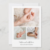 Aankondigingen van baby Foto Modern Birth (Achterkant)