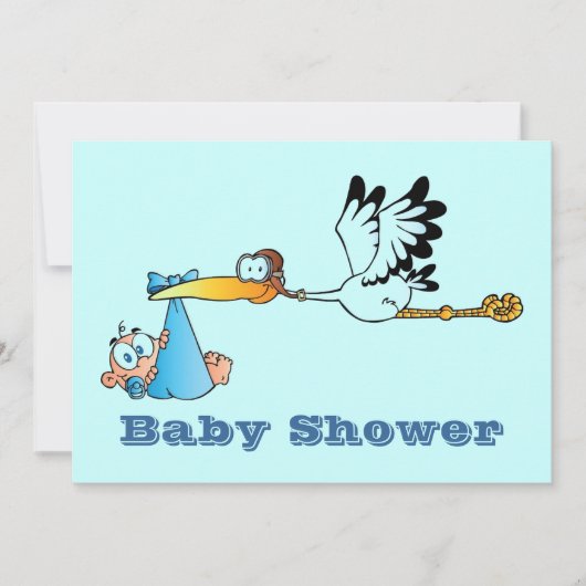 Aankondigingen van baby shower Boy (Voorkant)