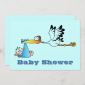 Aankondigingen van baby shower Boy (Voorkant / Achterkant)