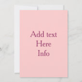 Aankondigingen van baby shower Girl (Achterkant)