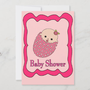 Aankondigingen van baby shower Girl