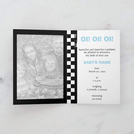 aankondigingen van baby (ska rude boy) (Binnen)