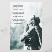 aankondigingen van begrafenisdienst van engelgebed (Voorkant)