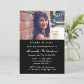 Aankondigingen van Black Photo Design Graduy (Staand voorkant)