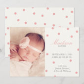 Aankondigingen van Confetti Birth (Voorkant / Achterkant)