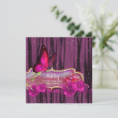 Aankondigingen van de afstuderen van de Hot Pink B (Staand voorkant)