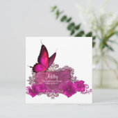 Aankondigingen van de afstuderen van de Hot Pink B (Staand voorkant)