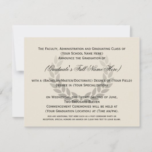 Aankondigingen van de blauwe school of universitai (Achterkant)