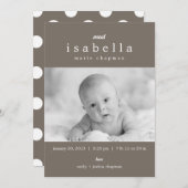 Aankondigingen van de geboorte MODERN (Voorkant / Achterkant)