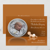 Aankondigingen van de geboorte van Baby Reflection (Voorkant / Achterkant)