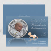 Aankondigingen van de geboorte van Baby Reflection (Voorkant / Achterkant)