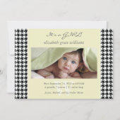 Aankondigingen van de geboorte van de Houndstooth (Voorkant)