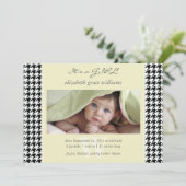 Aankondigingen van de geboorte van de Houndstooth (Staand voorkant)