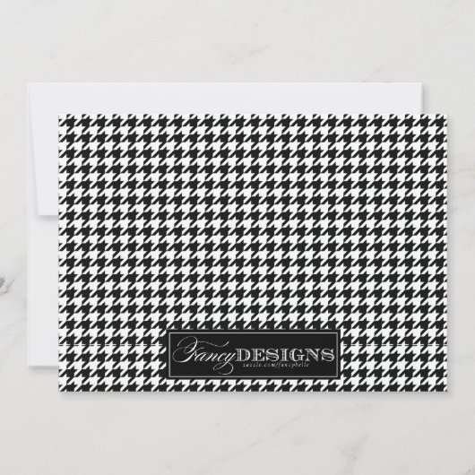 Aankondigingen van de geboorte van de Houndstooth (Achterkant)