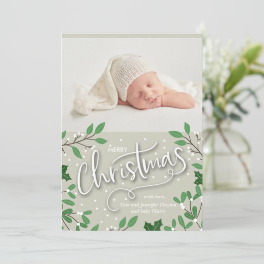 Aankondigingen van de geboorte van de Merry-kerstf (Staand voorkant)