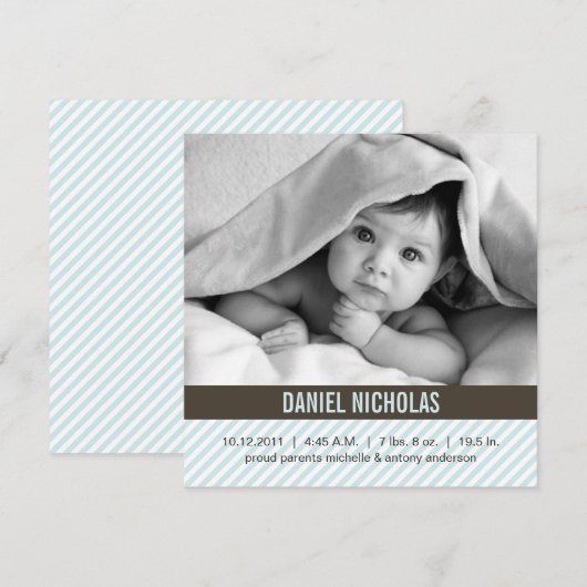 Aankondigingen van de geboorte van de moderne Baby (Voorkant / Achterkant)