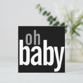 Aankondigingen van de geboorte van een moderne fot (Staand voorkant)