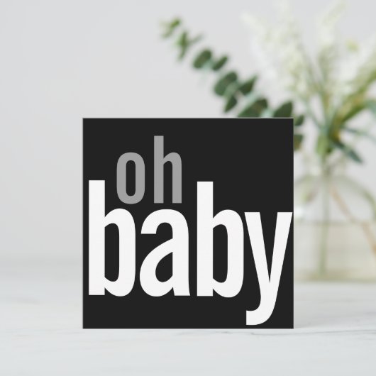 Aankondigingen van de geboorte van een moderne fot (Staand voorkant)