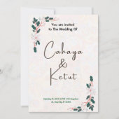 Aankondigingen van de geboorte van een vakantie (Voorkant)