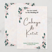 Aankondigingen van de geboorte van een vakantie (Voorkant / Achterkant)