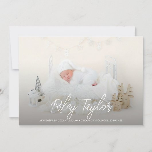 Aankondigingen van de geboorte van Elegant Script  (Voorkant)