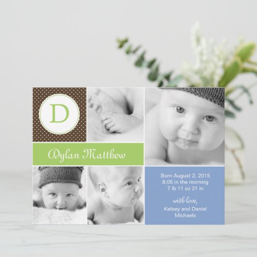 Aankondigingen van de geboorte van het moderne Ini (Staand voorkant)