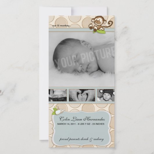 Aankondigingen van de geboorte van Lil Monkey's ni (Voorkant)