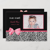 Aankondigingen van de geboorte van Trendy Pink en  (Voorkant / Achterkant)