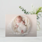 Aankondigingen van de geboortenfoto Collage Birth (Staand voorkant)