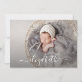 Aankondigingen van de geboortenfoto Collage Birth (Voorkant)