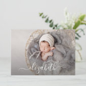 Aankondigingen van de geboortenfoto Collage Birth (Staand voorkant)