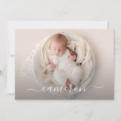 Aankondigingen van de geboortenfoto Collage Birth (Voorkant)