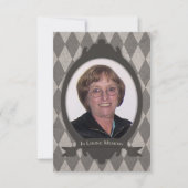 aankondigingen van de gedenkdienst (Voorkant)