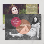 Aankondigingen van de Graduatie van duizenden woor (Voorkant / Achterkant)