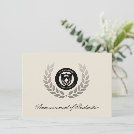Aankondigingen van de logo- of studiecyclus (Staand voorkant)
