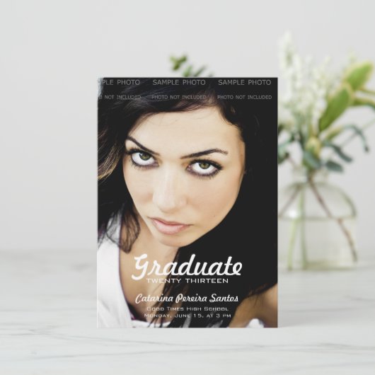 Aankondigingen van de middelbare-schoolfotografie  (Staand voorkant)