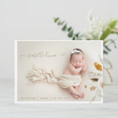 Aankondigingen van de pasgeboren geboorte Stats Fo (Staand voorkant)