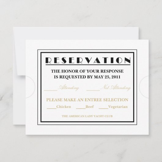 Aankondigingen van de reactie op toegangstabel (Voorkant)