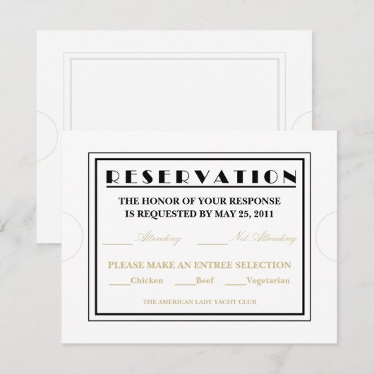 Aankondigingen van de reactie op toegangstabel (Voorkant / Achterkant)