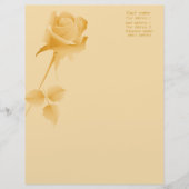 Aankondigingen van de roemeense goudbruiloft Roos Custom Briefhoofd (Voorkant)