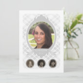 aankondigingen van de senescentie-fotogedenkplaats (Staand voorkant)