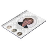 aankondigingen van de senescentie-fotogedenkplaats notitieboek (Linkerzijde)