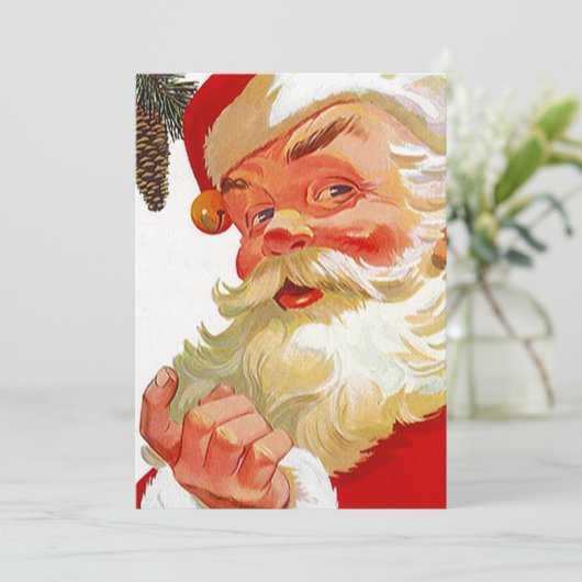 Aankondigingen van het  Holiday Santa Open House (Staand voorkant)