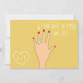 Aankondigingen van het moderne Verloving bevestige (Voorkant)