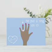 Aankondigingen van het moderne Verloving bevestige (Staand voorkant)