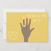 Aankondigingen van het moderne Verloving bevestige (Voorkant)