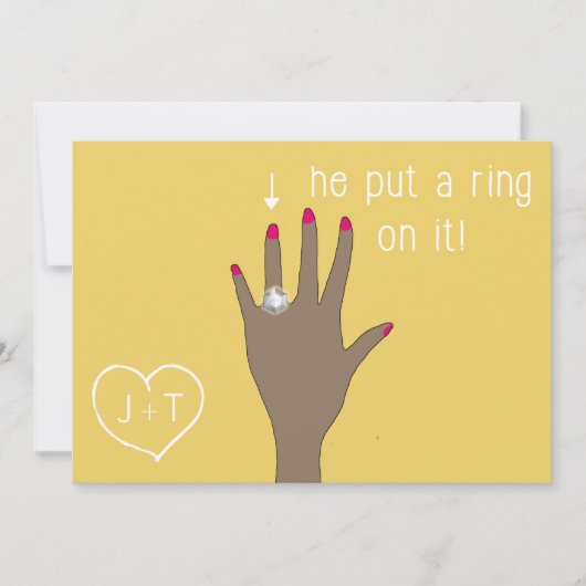 Aankondigingen van het moderne Verloving bevestige (Voorkant)