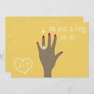 Aankondigingen van het moderne Verloving bevestige