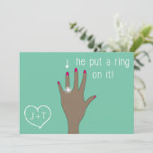 Aankondigingen van het moderne Verloving bevestige (Staand voorkant)