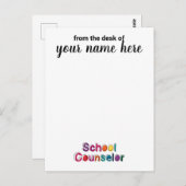 Aankondigingen van individuele schooladviseurs (Voorkant / Achterkant)